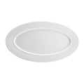 G. Benedikt Oval Porcelain Plate White — White, 9-1/4″