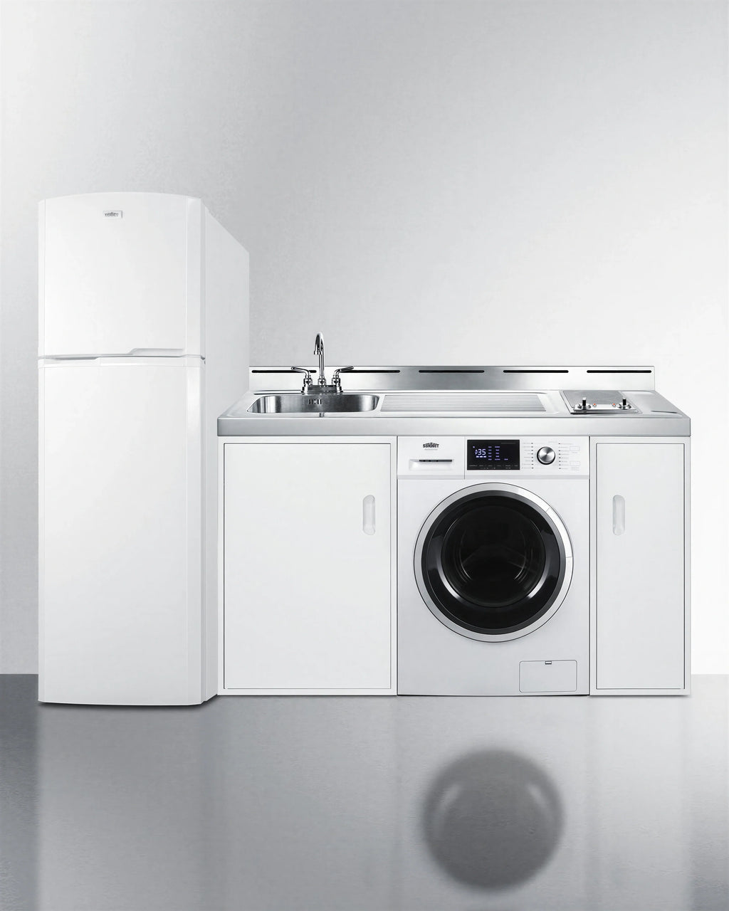 Summit Kitchenette — 83″, Radiant Cooktop & Washer/Dryer