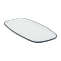 Dalebrook Marl Melamine Rectangular Side Plate — Blue, 11-3/4″, Set of 12