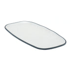 Dalebrook Marl Melamine Rectangular Side Plate — Blue, 11-3/4″, Set of 12