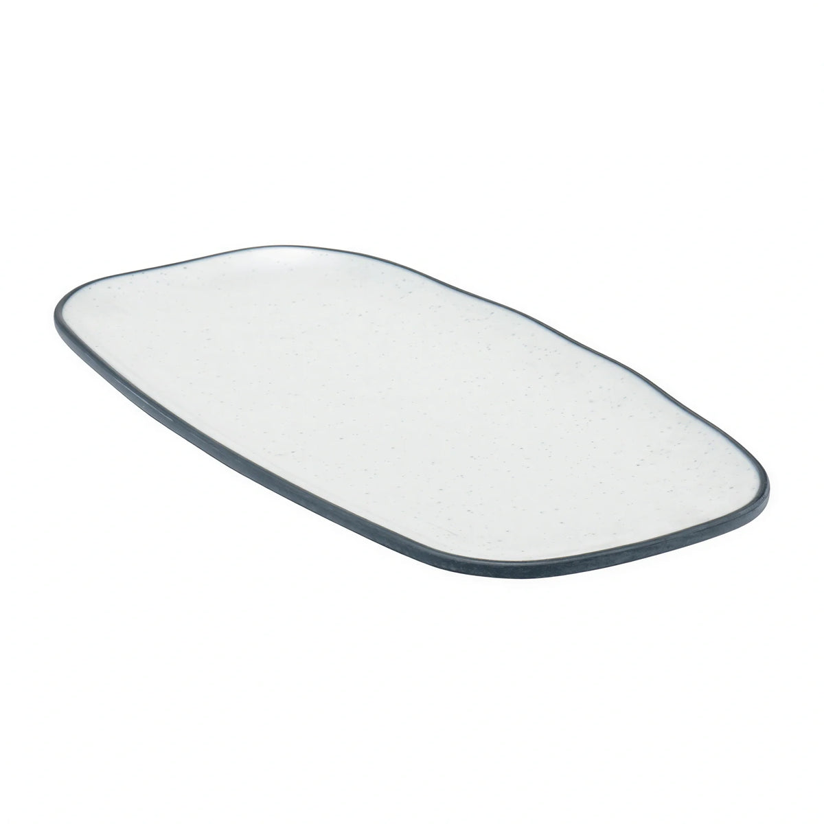 Dalebrook Marl Melamine Rectangular Side Plate — Blue, 11-3/4″, Set of 12