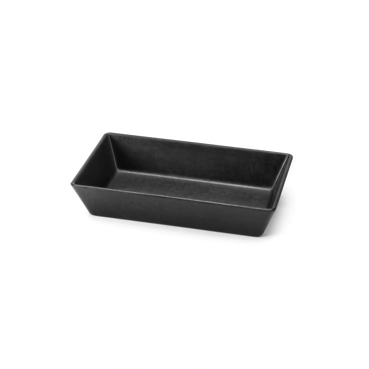 Steelite Delfin Supermarket Rectangular Melamine Bowl — Black, 1.5 qt, 10″