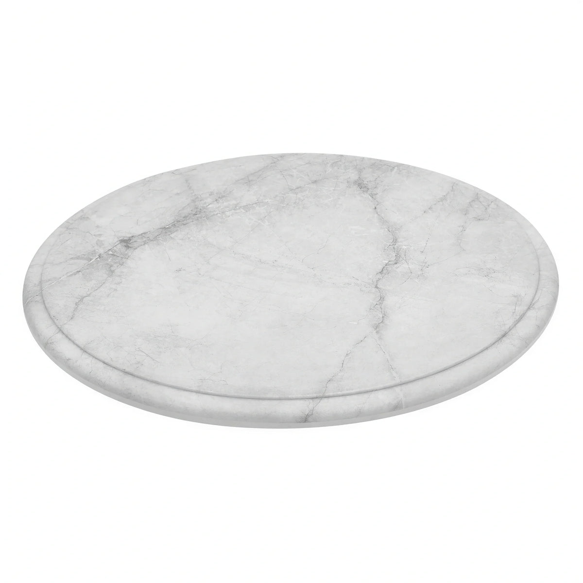 Dalebrook Marble Round Melamine Marble Platter — 11-1/4″, Set of 12