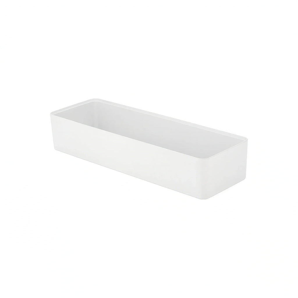 Dalebrook Kata Rectangular Melamine Salad Bar Crock — White, 7 qt, 20-1/2″