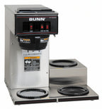 BUNN Pourover Coffee Maker — 3 Warmers, 120V
