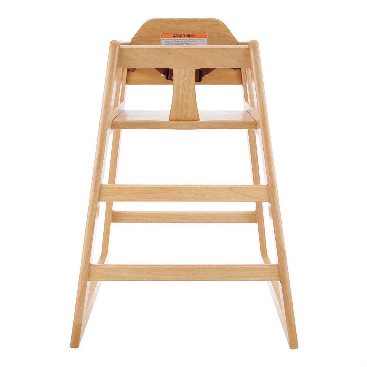 Wood Restaurant High Chair — Natural, 27½″