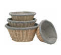 Matfer Bourgeat Round Wicker Banneton Proofing Basket — 1 lb, 8-1/4″