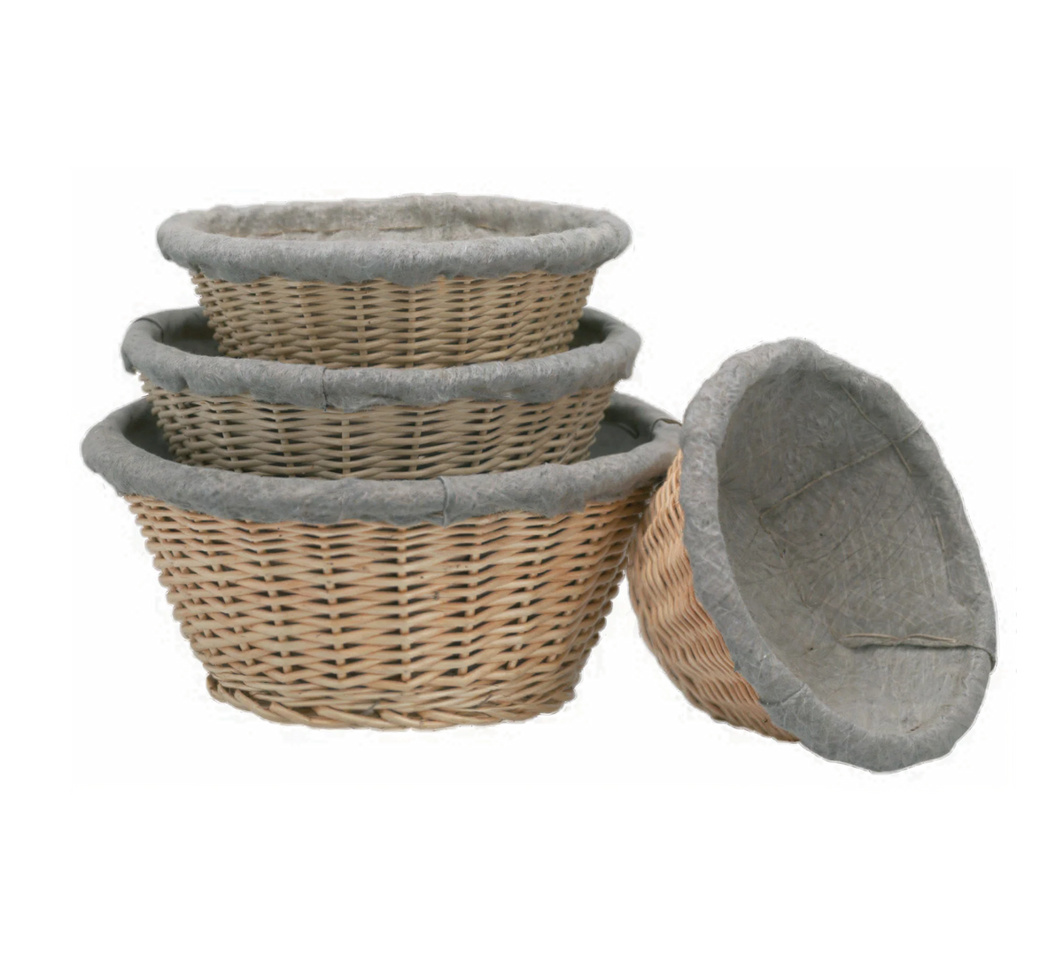 Matfer Bourgeat Round Wicker Banneton Proofing Basket — 4 lb