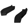 Alon Loveseat, 4 Curved Chairs & 2 Ottomans — Black