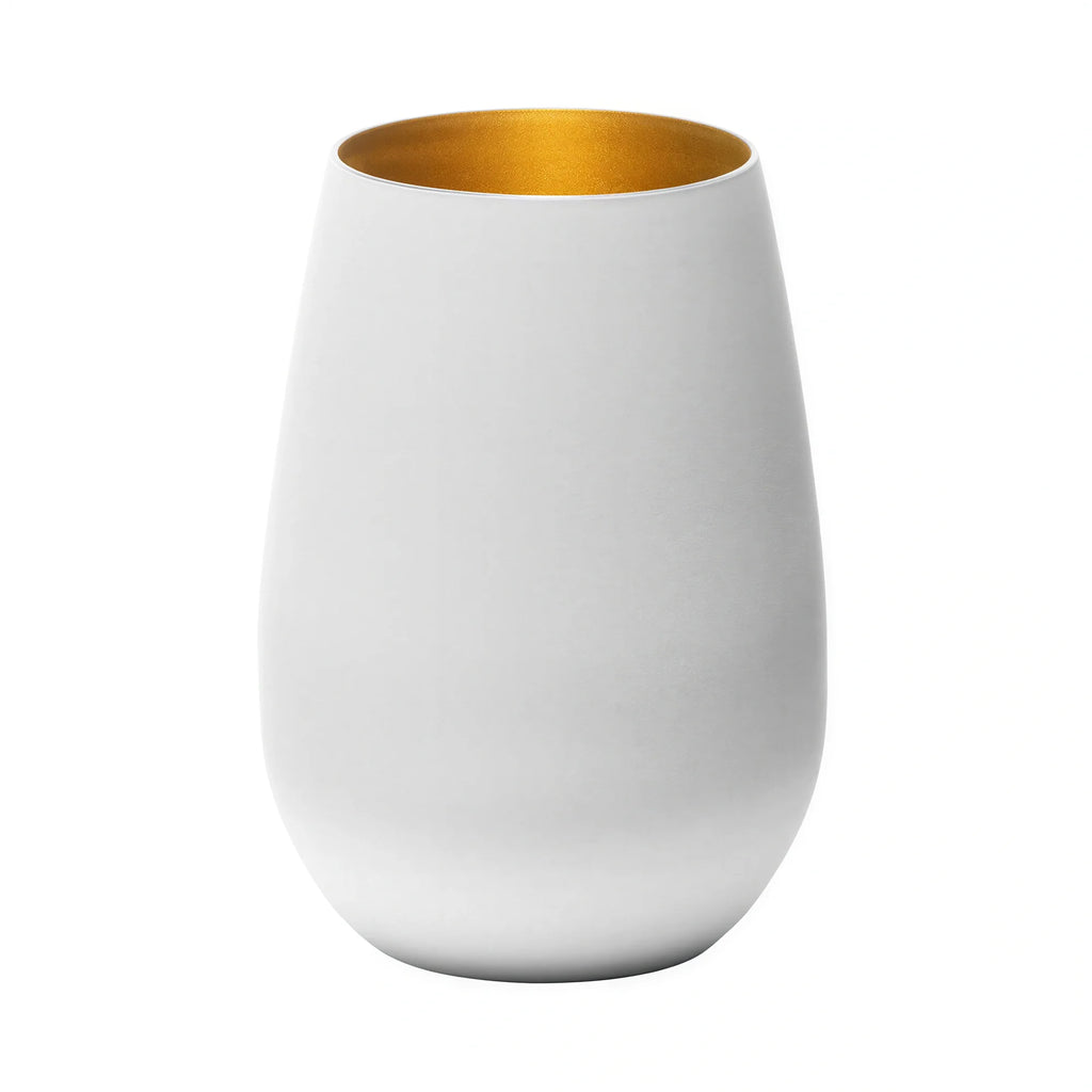 Stolzle Glisten Stemless Crystalline Wine Glass — White, 16.5 oz, Case of 24