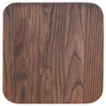 Elm Wood Seat with Brackets Rustic Walnut Finish