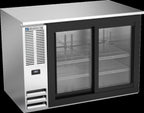 Beverage-Air Back Bar Refrigerator — 48″, Sliding Glass Doors, Stainless