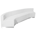 Alon Loveseat & 2 Curved Chairs — White, 770
