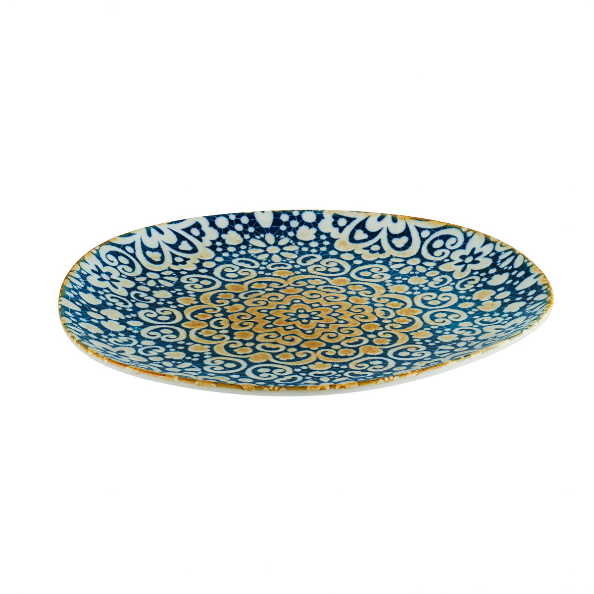 Bonna Vago Round Porcelain Flat Plate — 11-1/2″