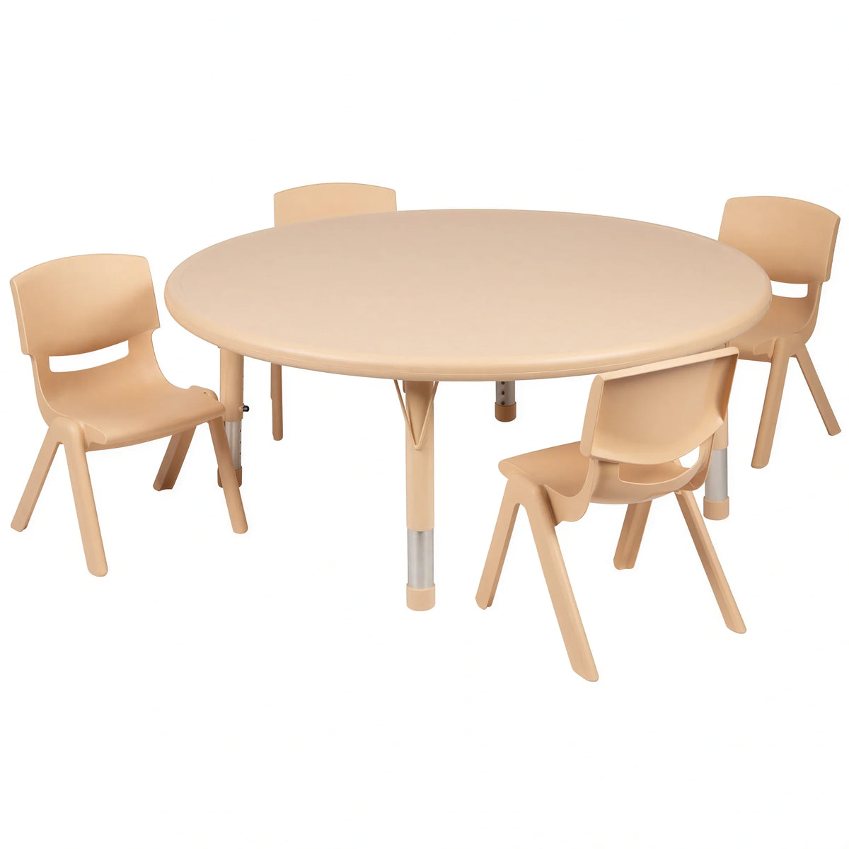 Round Activity Table & 4 Chairs — 45″
