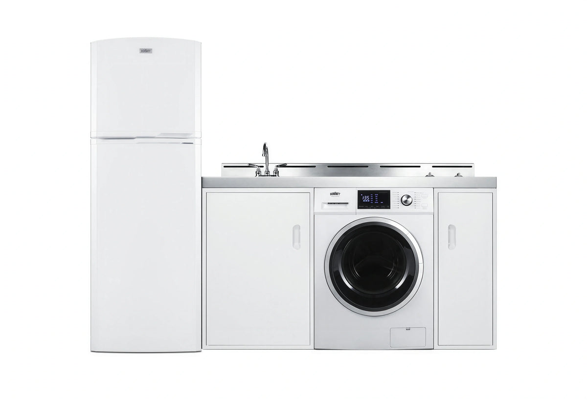 Summit Kitchenette — 83″, Radiant Cooktop & Washer/Dryer
