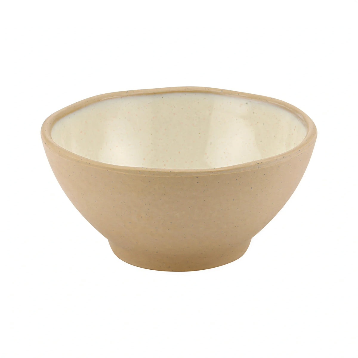 Marl Melamine Bowl — Cream, 27 oz