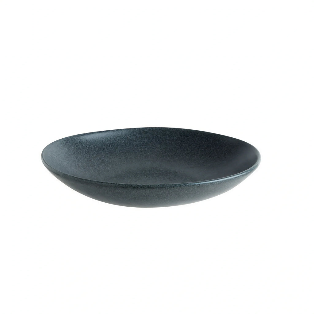 Bonna Vago Deep Porcelain Plate — Graphite, 9″