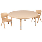 Round Activity Table & 2 Chairs — 45″