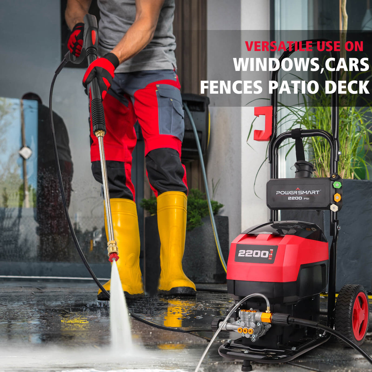 Electric Pressure Washer — 2200 PSI, 1.2 GPM