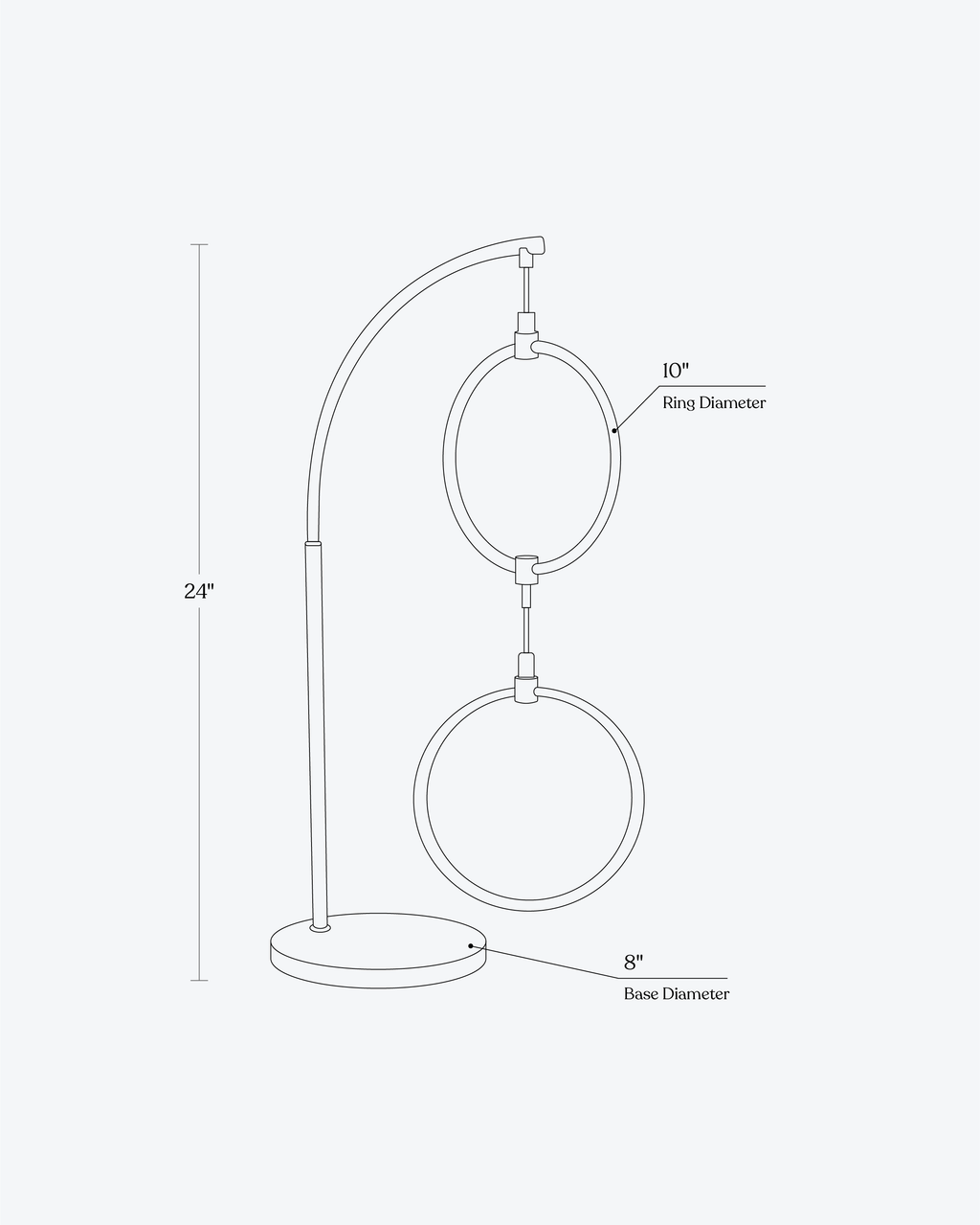 2 Ring RGB Table Lamp