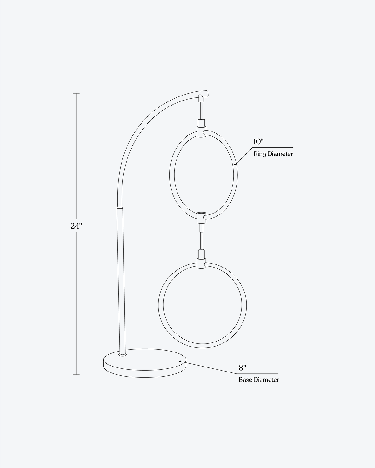 2 Ring RGB Table Lamp