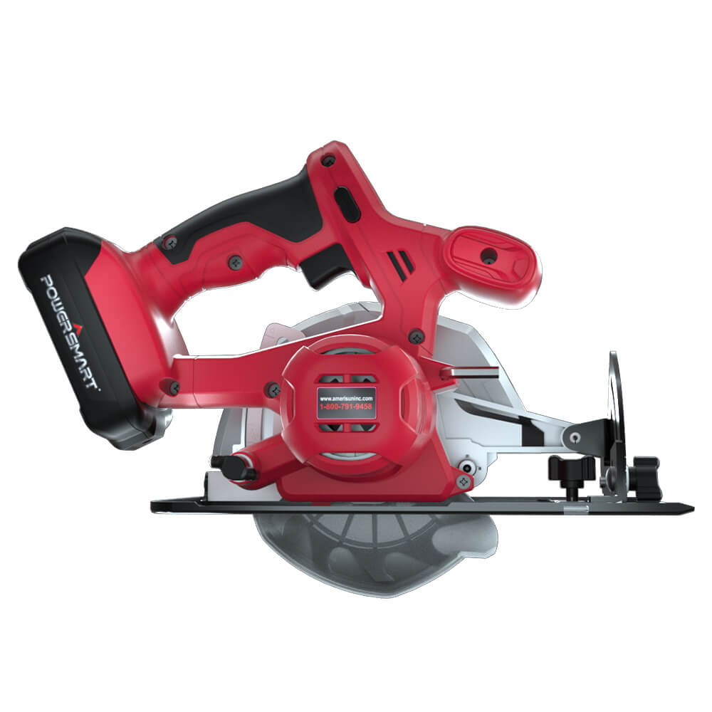 PowerSmart Cordless Circular Saw — 20V, 5½″, Battery & Charger