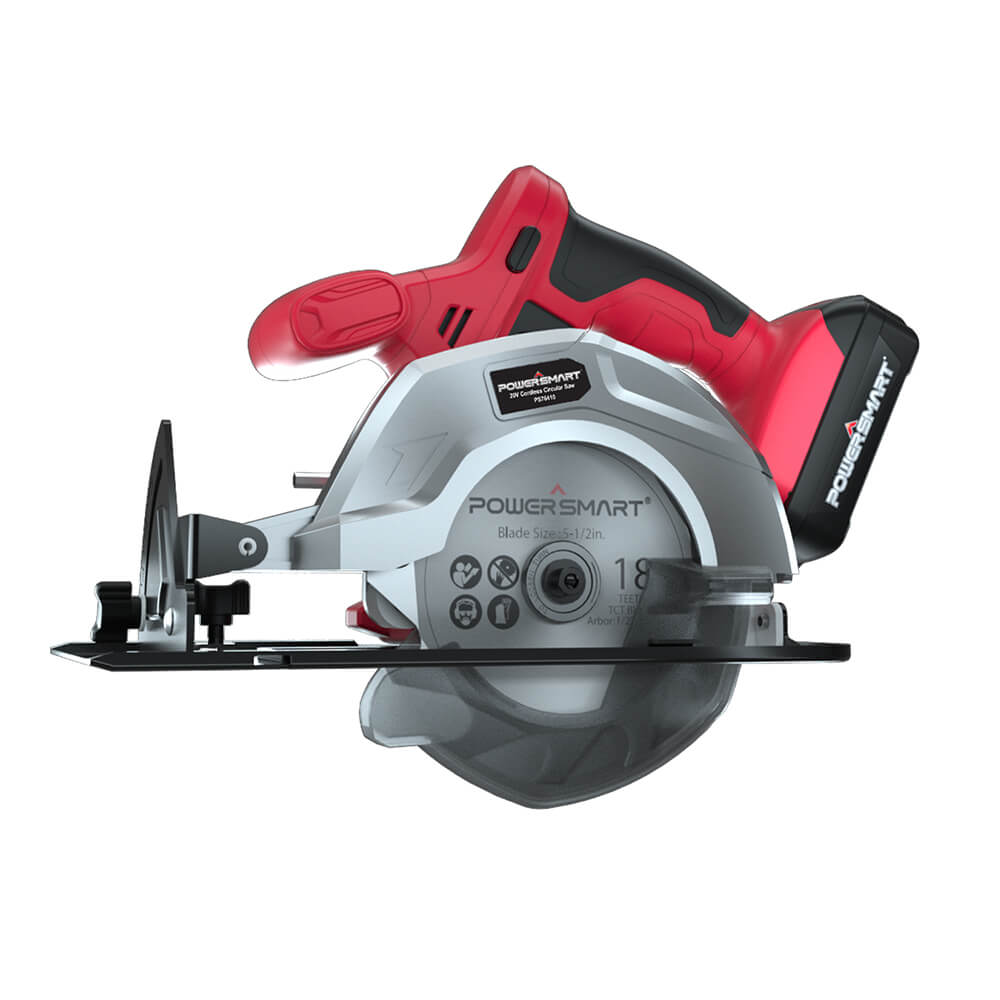 PowerSmart Cordless Circular Saw — 20V, 5½″, Battery & Charger