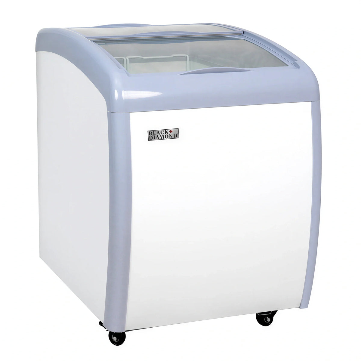 Adcraft Black Diamond Glass-Top Chest Freezer — 6.4 Cu. Ft.