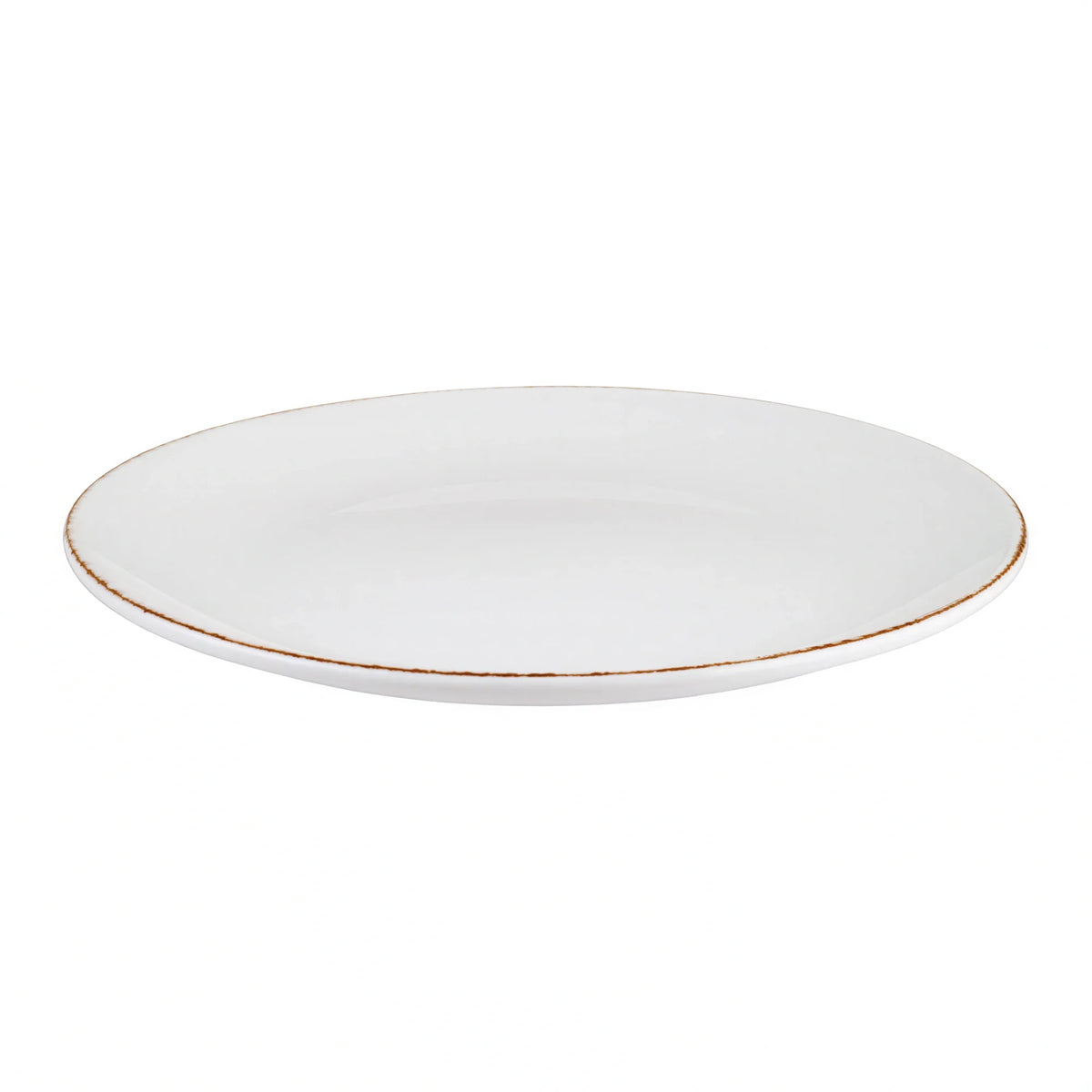 Bonna Gourmet Round Porcelain Flat-Edge Plate — 10-5/8″, Set of 12 (BNE100GRM27DZ)