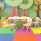 Rectangular Activity Table & 6 Chairs (YU-YCY-060-0036-RECT-TBL-NAT)