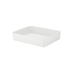 Dalebrook Kata Rectangular Melamine Salad Bar Crock — White, 4.5 qt, 13-5/8″