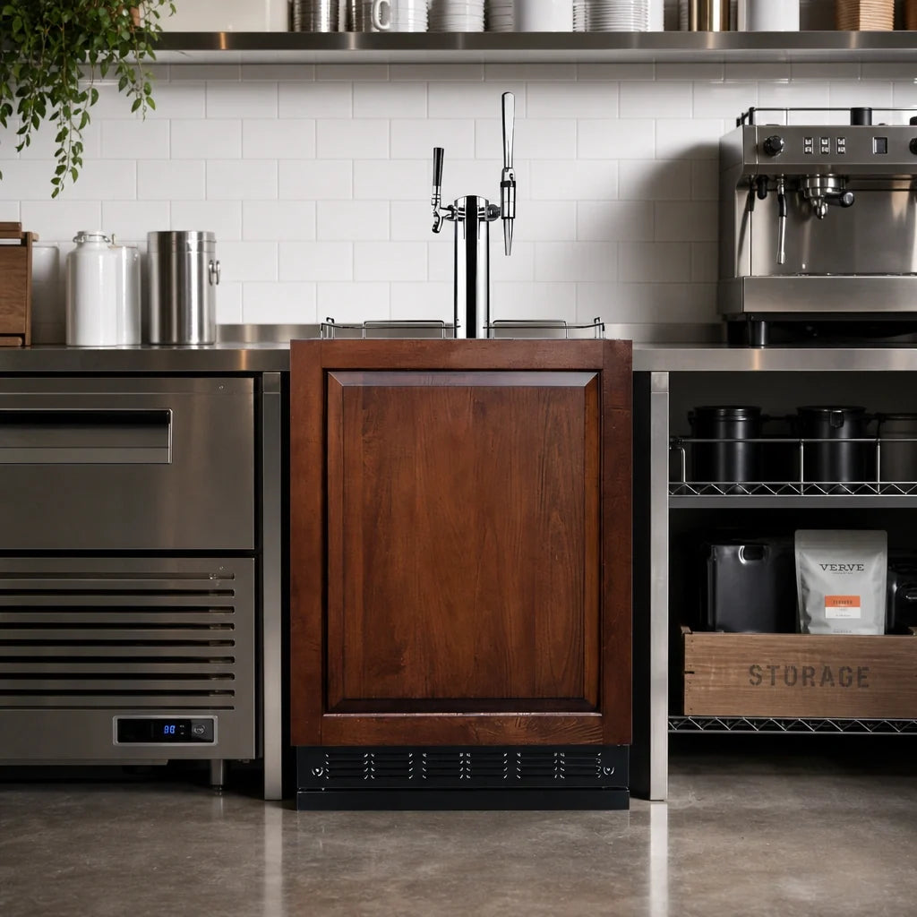 Summit Cold Brew & Nitro Coffee Kegerator — 24″, Dual Tap