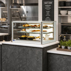 Federal Industries Italian Glass Series 36-Inch Heated Drop-In Counter Display Case with Tempered Glass