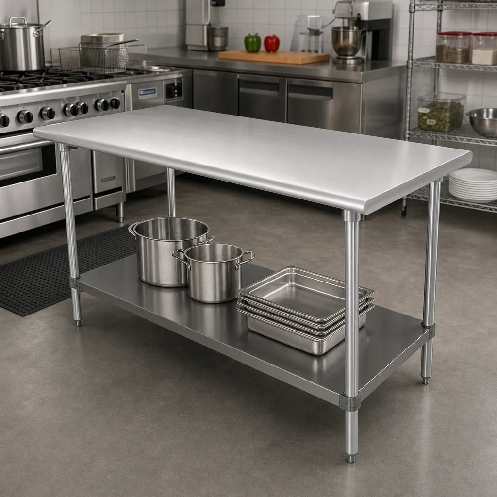 Advance Tabco Work Table Undershelf — 3′, Stainless Steel