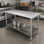 Advance Tabco Work Table Undershelf — 3′, Stainless Steel