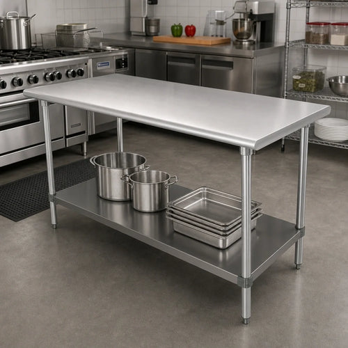 Advance Tabco Work Table Undershelf — 3′, Stainless Steel