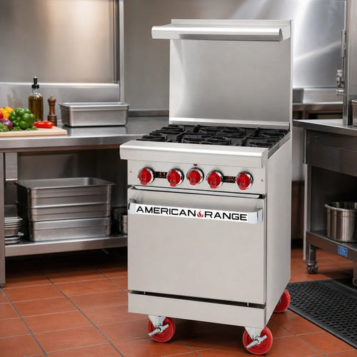 American Range Gas Range — 24″, 4 Burners & Oven