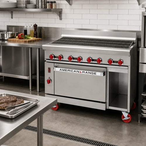 American Range Gas Broiler Range — 24″, With Oven