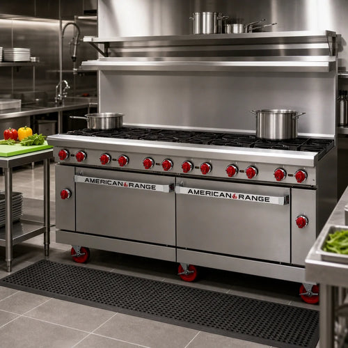 American Range Gas Range — 72″, 12 Burners & 2 Ovens