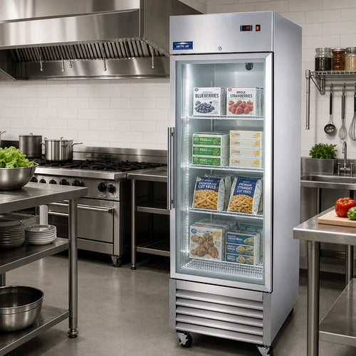 Arctic Air Glass-Door Reach-In Freezer — 23 Cu. Ft.