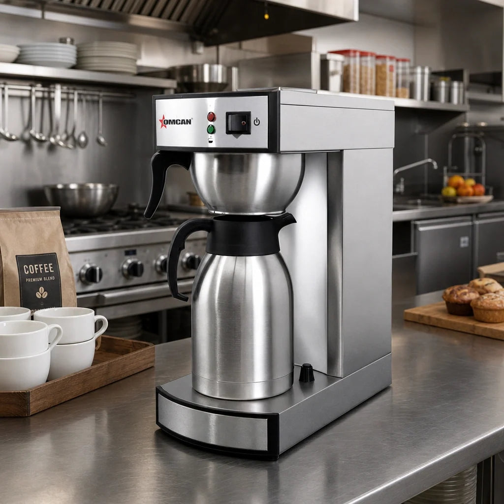 Omcan Thermal Carafe Coffee Maker — 2 L
