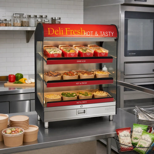 Alto-Shaam Halo Heat 36-Inch Countertop Heated Shelf Merchandiser — 72 lb