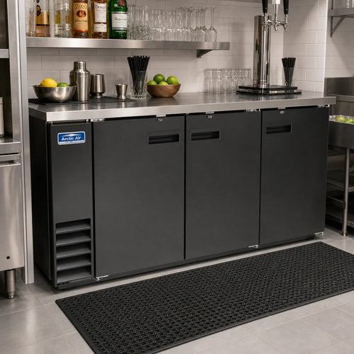 Arctic Air Back Bar Refrigerator — 73″, 3 Solid Doors