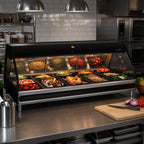 Alto-Shaam Halo Heat 72-Inch Countertop Heated Display Case with Curved Glass