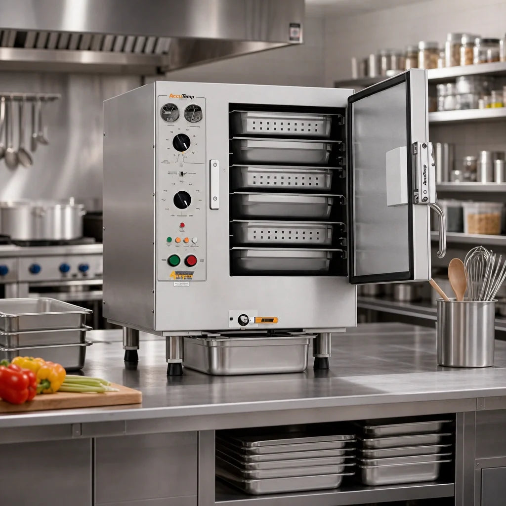 AccuTemp Countertop Electric Steamer — 6 Pans, 208V