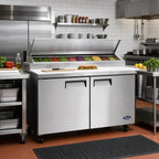 Atosa Sandwich Prep Refrigerator — 60.2″, 24 Pans