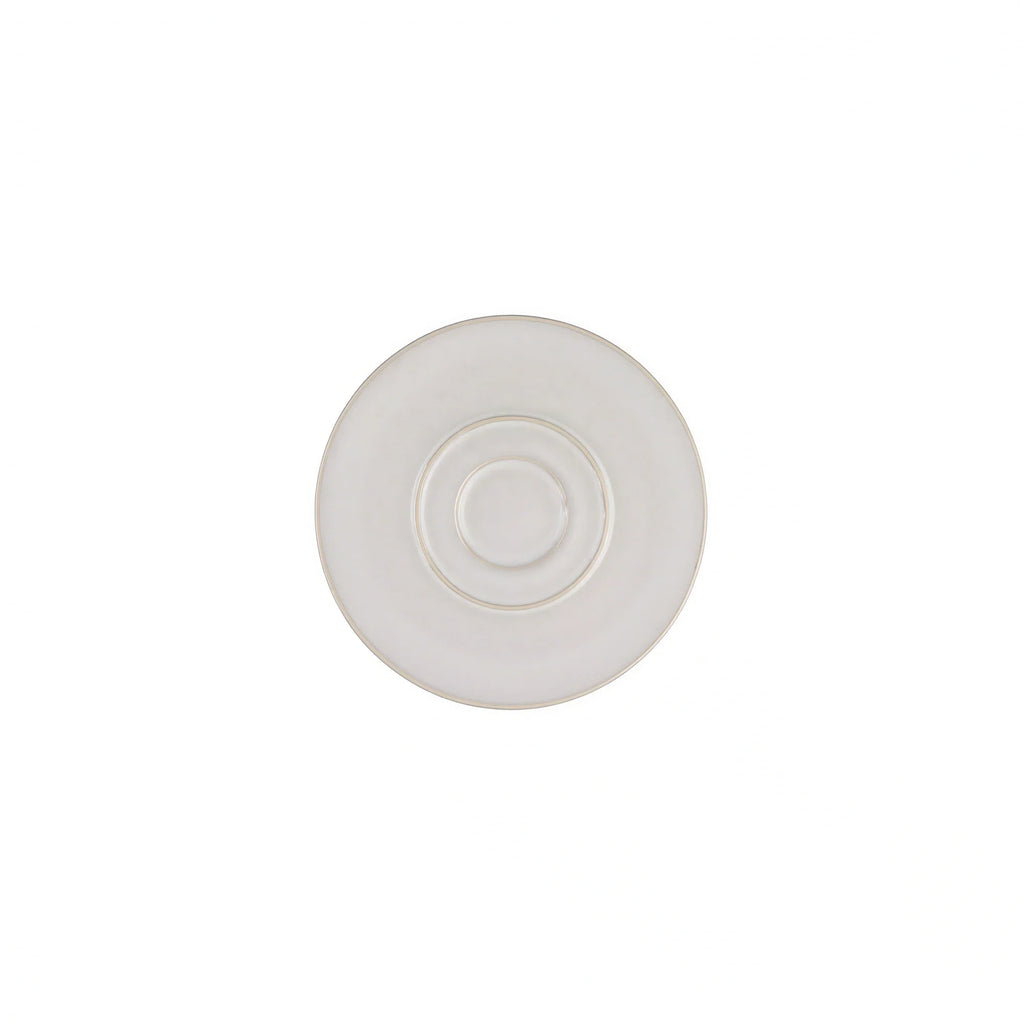 Mesa Unico Nacar Stoneware Saucer — 5¼″