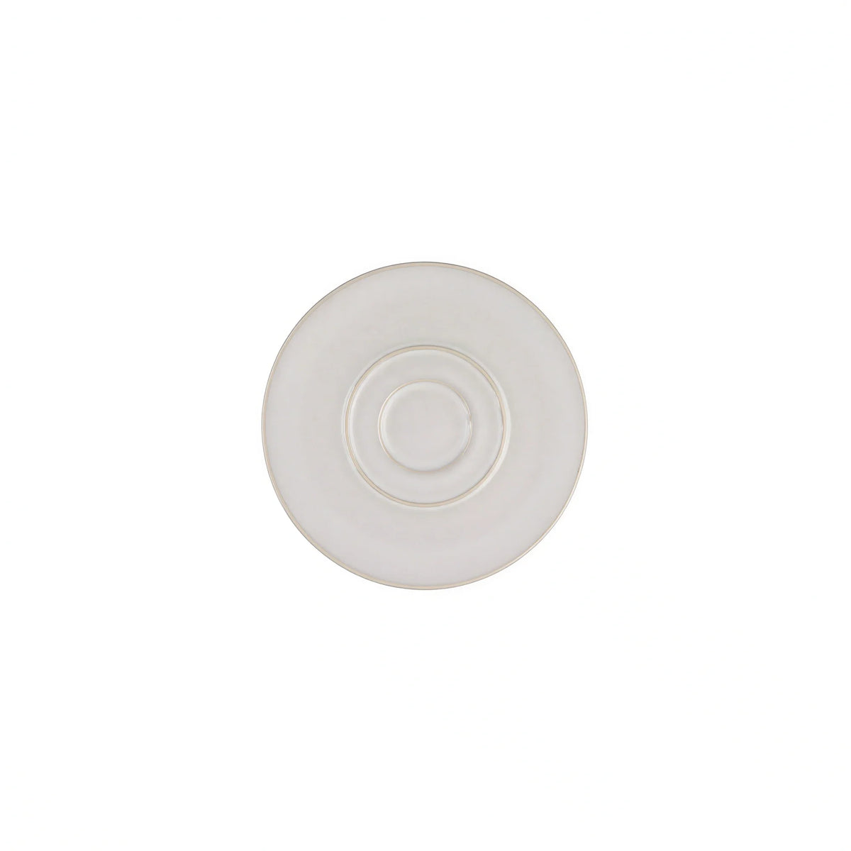 Mesa Unico Nacar Stoneware Saucer — 5¼″
