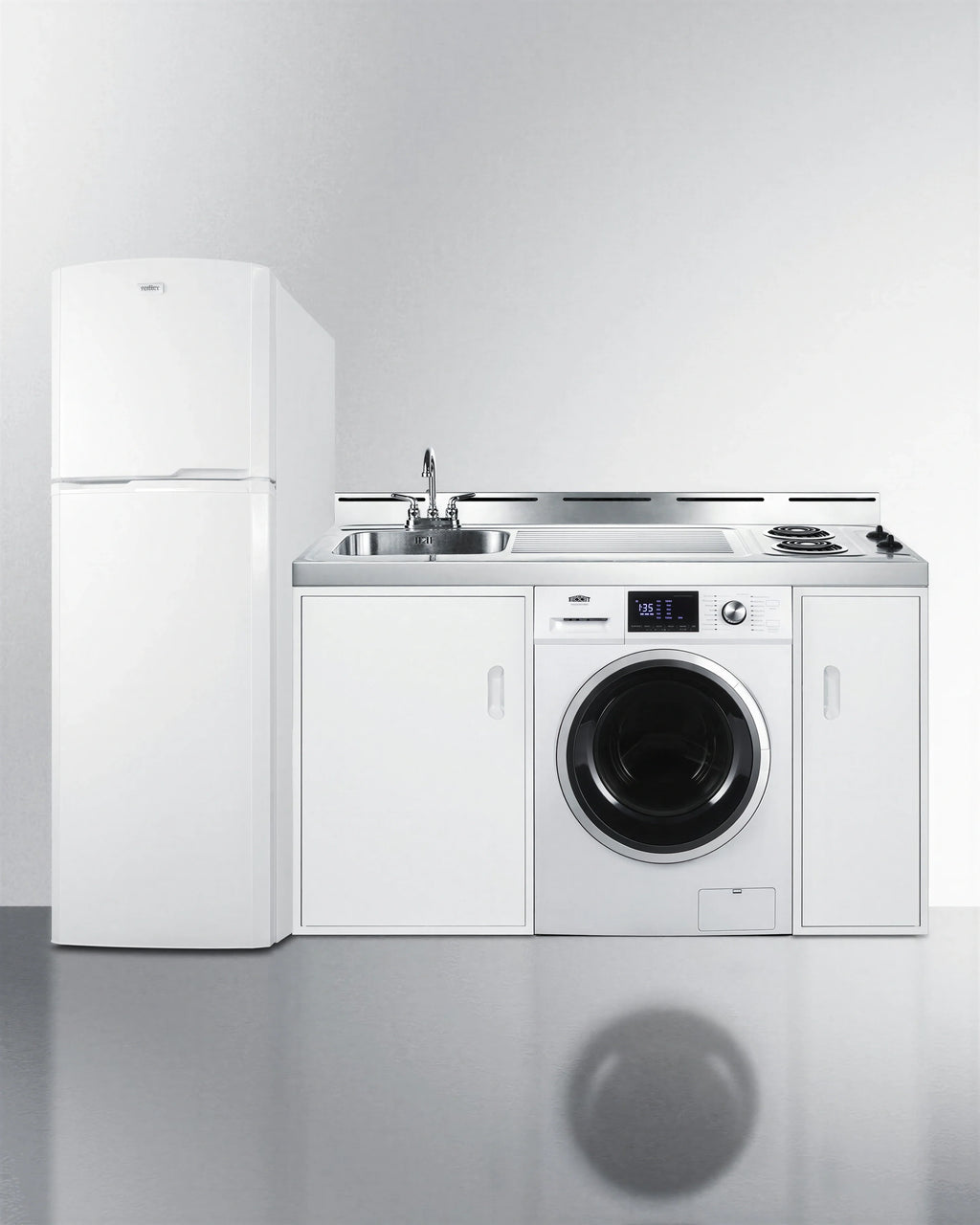 Summit Kitchenette — 83″, Coil Cooktop & Washer/Dryer